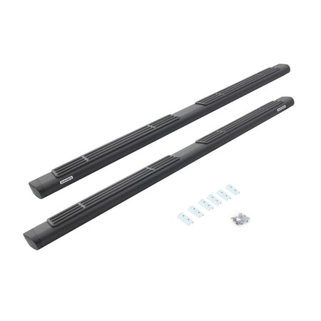 Go Rhino UNIVERSAL 6IN - 87IN LONG - BLACK SIDE BARS OE XTREME SIDESTEPS TEXTURED BLACK (BRKT SOLD SEP) 660087T